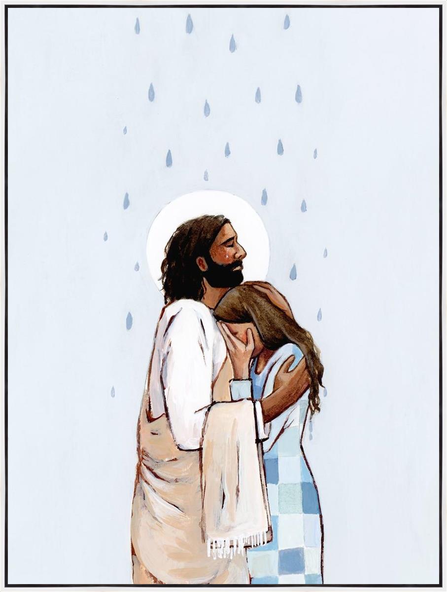 When The Blues Came, And The Rains Fell, He Was There Large Wall Art Gallery Wrap