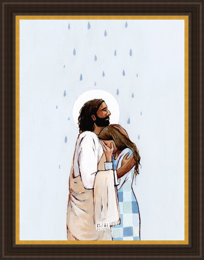 When The Blues Came, And The Rains Fell, He Was There Large Wall Art