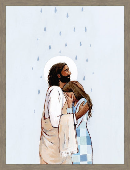 When The Blues Came, And The Rains Fell, He Was There Large Wall Art