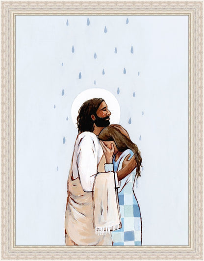 When The Blues Came, And The Rains Fell, He Was There Large Wall Art