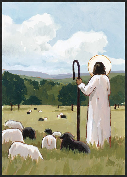 The Good Shepherd in Summer Large Wall Art Gallery Wrap