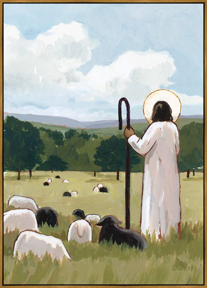 The Good Shepherd in Summer Large Wall Art Gallery Wrap