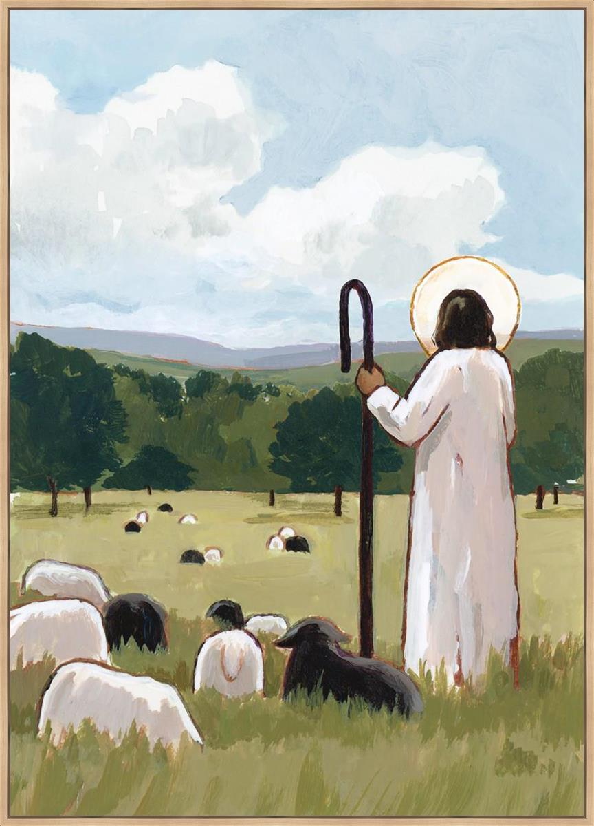 The Good Shepherd in Summer Large Wall Art Gallery Wrap