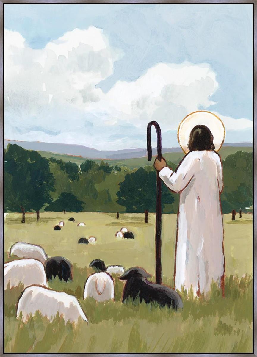 The Good Shepherd in Summer Large Wall Art Gallery Wrap