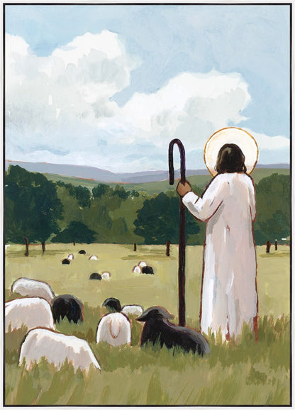 The Good Shepherd in Summer Large Wall Art Gallery Wrap
