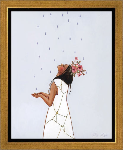 She Learned to Love The Rain Gallery Wrap