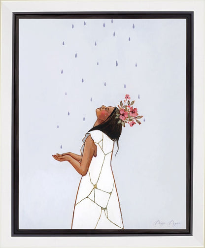 She Learned to Love The Rain Gallery Wrap