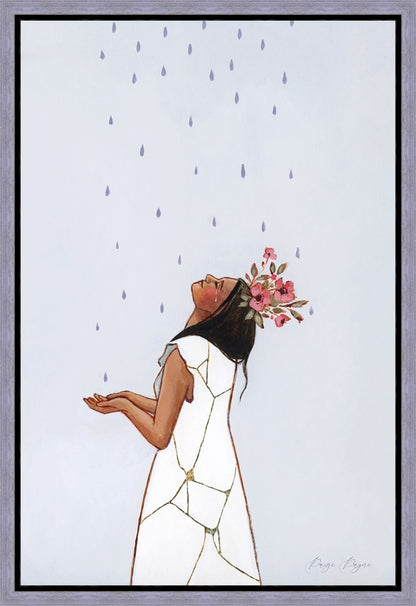 She Learned to Love The Rain Gallery Wrap