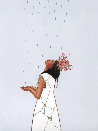 She Learned to Love The Rain Gallery Wrap