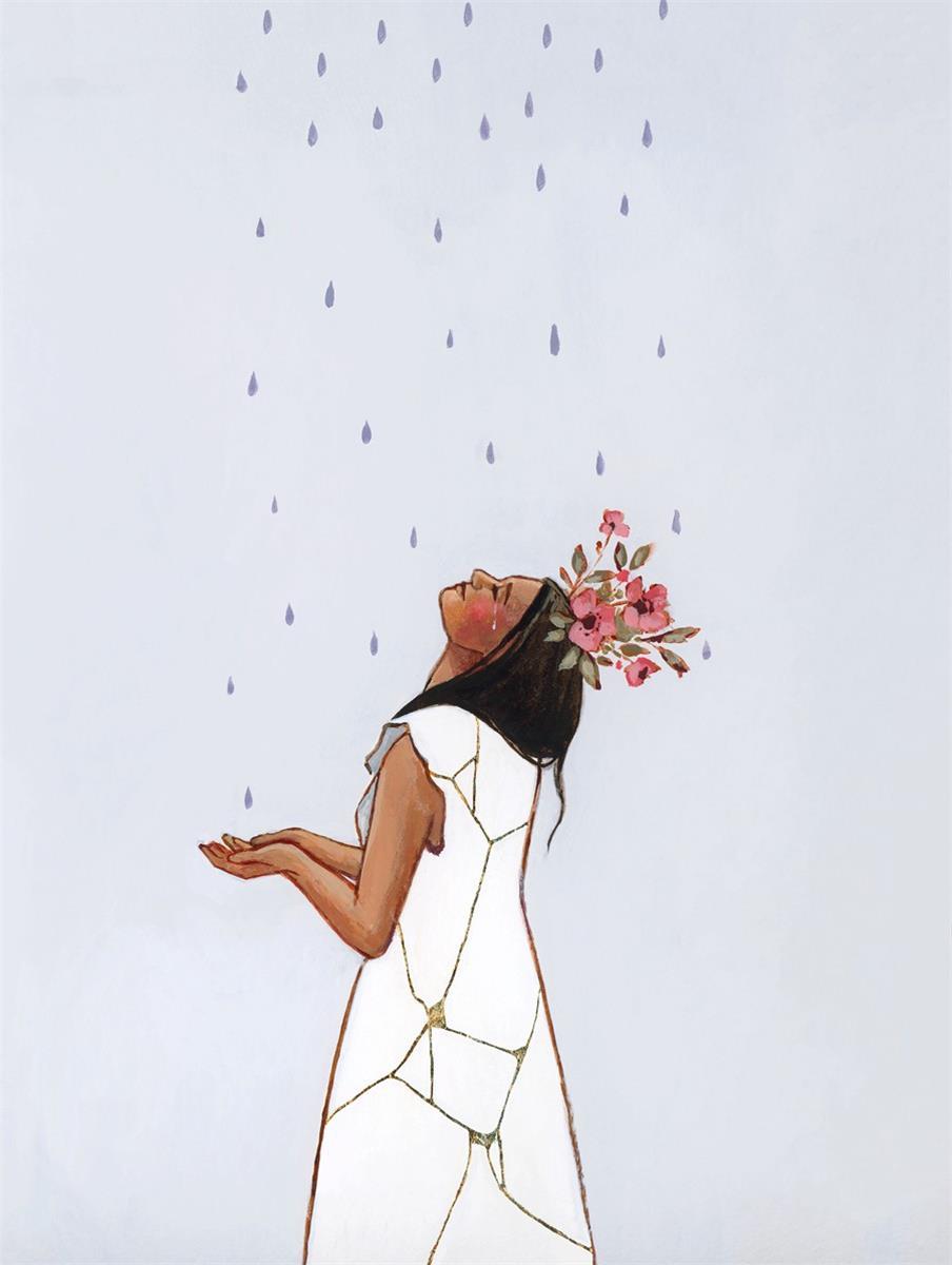 She Learned to Love The Rain Gallery Wrap