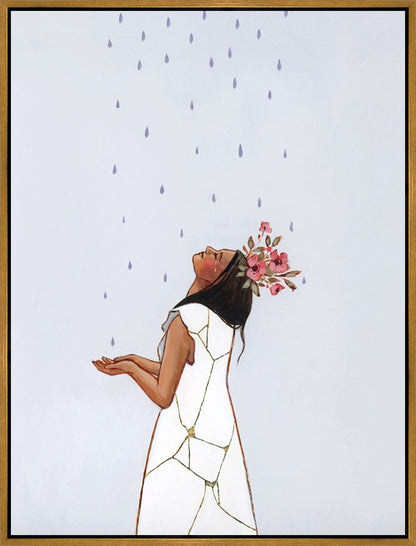 She Learned to Love The Rain Gallery Wrap