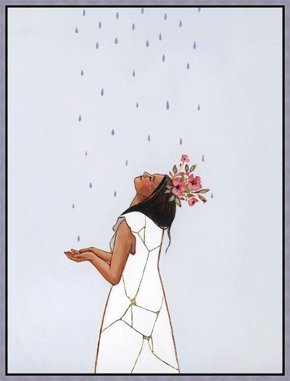 She Learned to Love The Rain Gallery Wrap