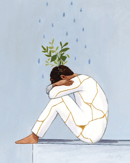 He Thought He Was Broken, But He Was Blooming (Male) Gallery Wrap