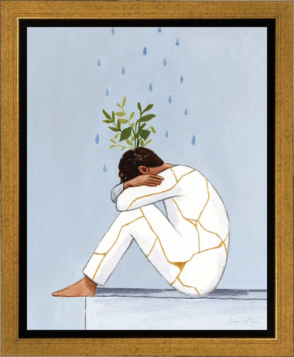 He Thought He Was Broken, But He Was Blooming (Male) Gallery Wrap