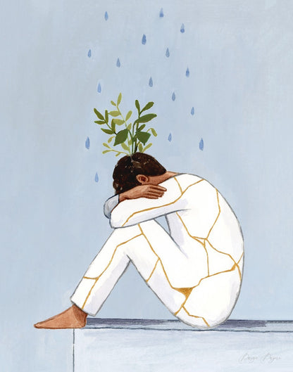 He Thought He Was Broken, But He Was Blooming (Male) Gallery Wrap