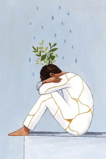 He Thought He Was Broken, But He Was Blooming (Male) Gallery Wrap