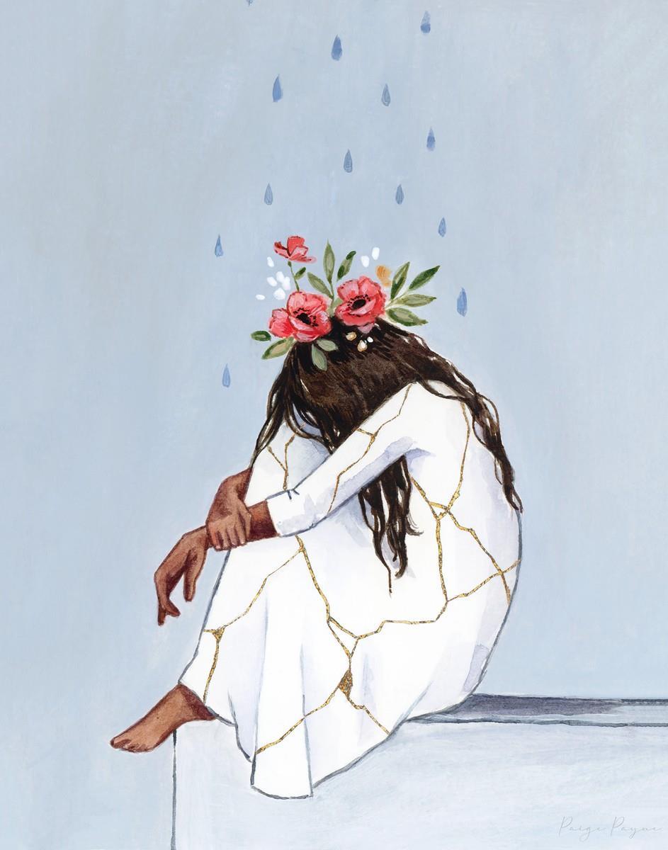 She Thought She Was Broken, But She Was Blooming (Female) Gallery Wrap