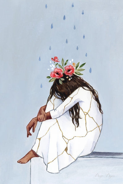 She Thought She Was Broken, But She Was Blooming (Female) Gallery Wrap