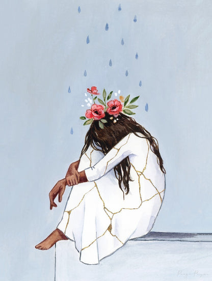 She Thought She Was Broken, But She Was Blooming (Female) Gallery Wrap