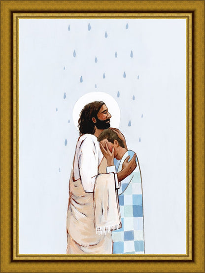 When The Blues Came (Male) Large Wall Art