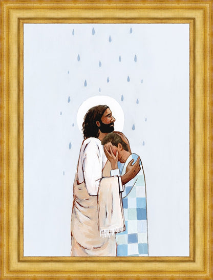 When The Blues Came (Male) Large Wall Art