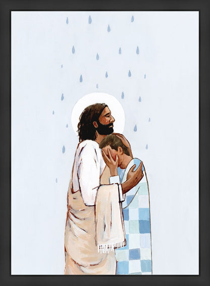 When The Blues Came (Male) Large Wall Art