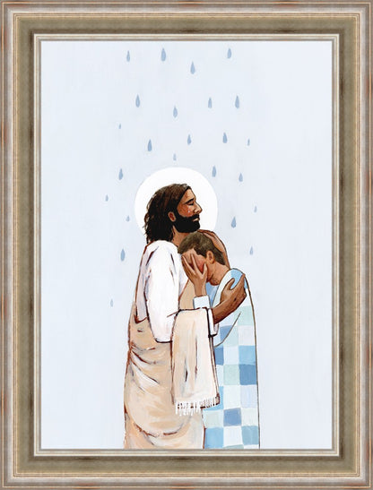 When The Blues Came (Male) Large Wall Art