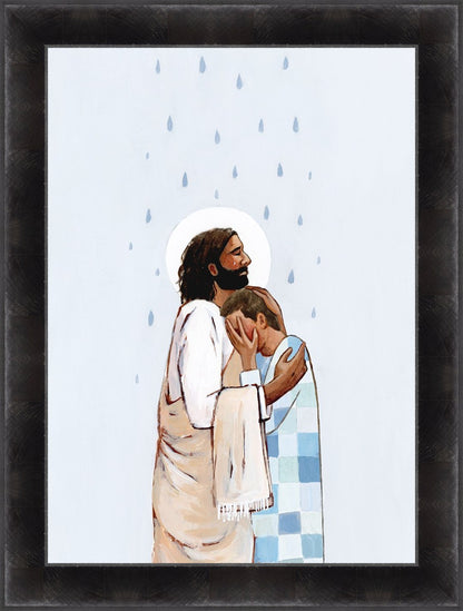 When The Blues Came (Male) Large Wall Art