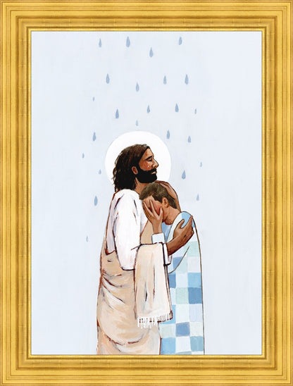 When The Blues Came (Male) Large Wall Art