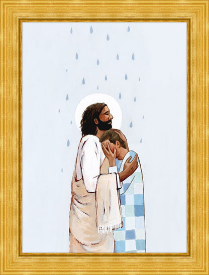 When The Blues Came (Male) Large Wall Art