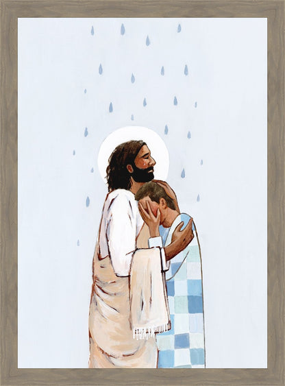 When The Blues Came (Male) Large Wall Art