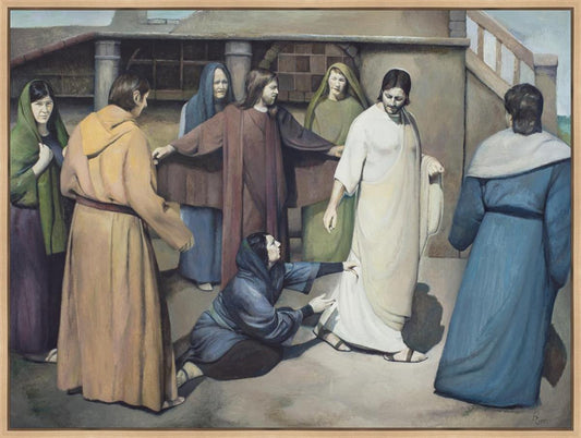 And Touched His Garment Large Wall Art
