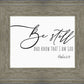 Be Still