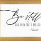 Be Still