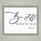Be Still