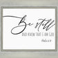 Be Still