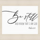Be Still