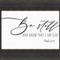 Be Still