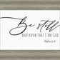 Be Still