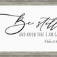 Be Still