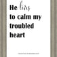 He Lives to Calm