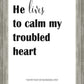 He Lives to Calm