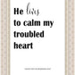 He Lives to Calm
