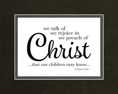 We Talk of Christ