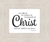 We Talk of Christ