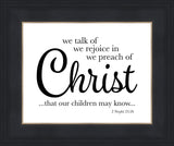 We Talk of Christ