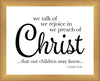 We Talk of Christ