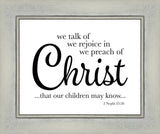 We Talk of Christ