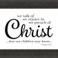 We Talk of Christ
