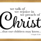 We Talk of Christ